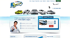 Desktop Screenshot of klrentacar.com.br